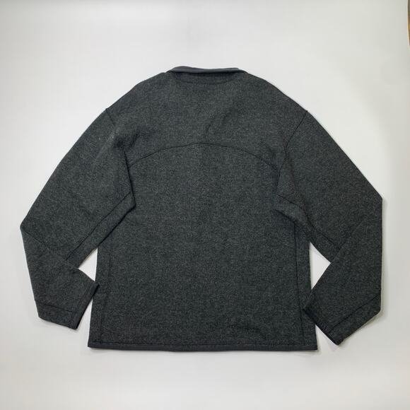 Columbia Sweatshirt Mens L Large Acrylic Wool Blend Half Zip Pullover Titanium - Picture 10 of 12